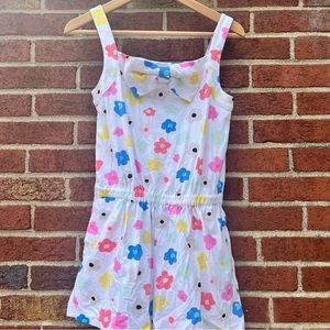 Kate Spade Girls Floral Print Jersey Romper Jumpsuit Outfit Size 14Y